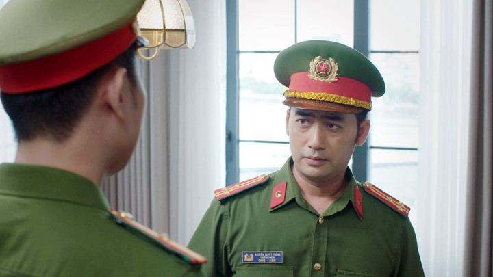 Diễn viên Bảo Anh vào vai chiến sĩ công an Quyết Thắng trong phim "Lằn ranh".