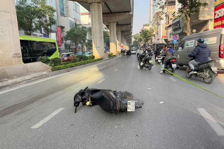 Hiện trường vụ tai nạn.