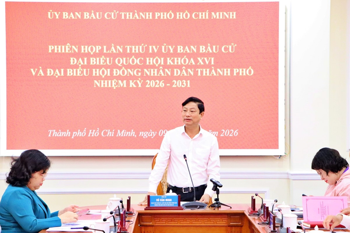 Ông Võ Văn Minh, Chủ tịch HĐND Thành phố, Chủ tịch Ủy ban bầu cử ĐBQH và đại biểu HĐND TP.HCM nhiệm kỳ 2026 - 2031.
