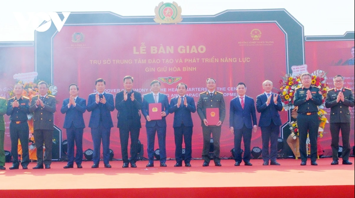 Bộ Công an tiếp nhận trụ sở Trung tâm Đào tạo và Phát triển năng lực gìn giữ hòa bình.