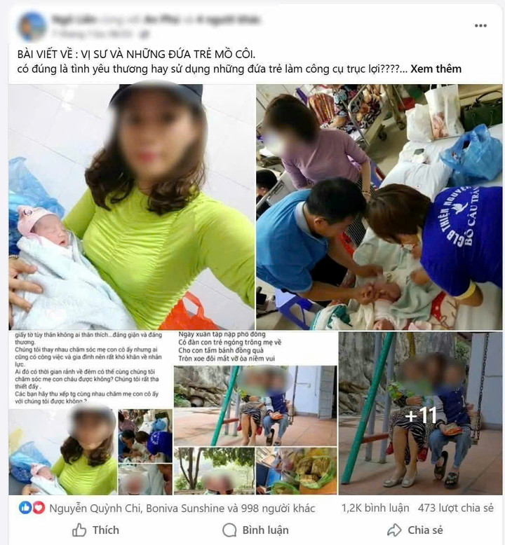 Bài viết bày tỏ nghi vấn việc trụ trì chùa Cẩm La nhận nuôi trẻ với mục đích trục lợi.