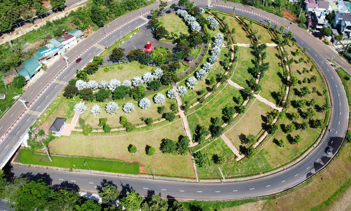 Một gói thầu trồng cây xanh do Công ty Công Minh thực hiện ở TP Gia Nghĩa, tỉnh Đắk Nông (cũ).