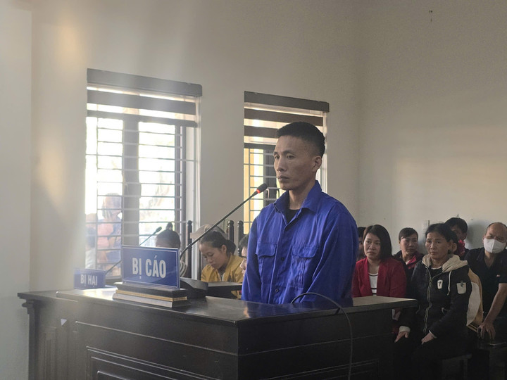 Bị cáo Nam tại phiên toà xét xử.