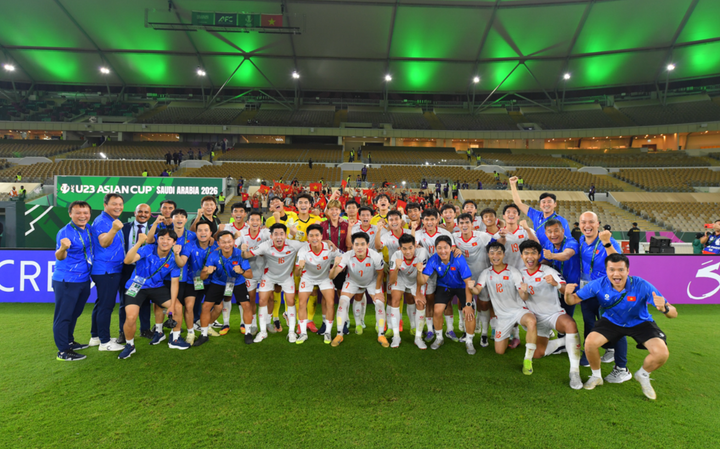 U23 Việt Nam hạ chủ nhà Ả Rập Xê Út, vào Tứ kết với 3 trận toàn thắng. (Nguồn: AFC)