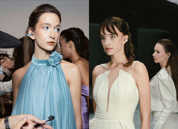 Trên tai người mẫu, FreeClip 2 kết hợp cùng các chi tiết trang sức tinh xảo, tạo nên một hình ảnh vừa hiện đại, vừa mang tính trình diễn cao.