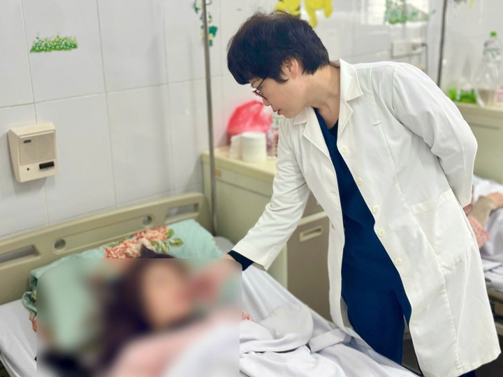 Bệnh nhân đang điều trị tại Bệnh viện Bệnh Nhiệt đới Trung ương (Ảnh: BVCC).