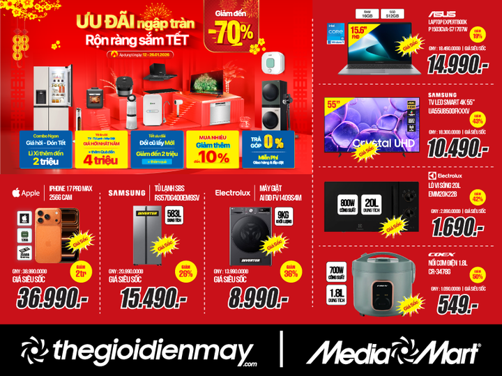 Sắm Tết rộn ràng cùng MediaMart: Ưu đãi ngập tràn lên tới 50% - 1