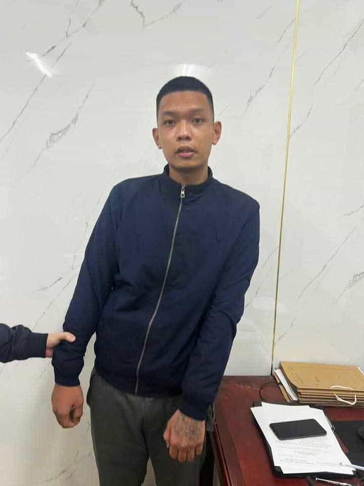 Nghi phạm Kiều Ngọc Anh tại cơ quan công an.