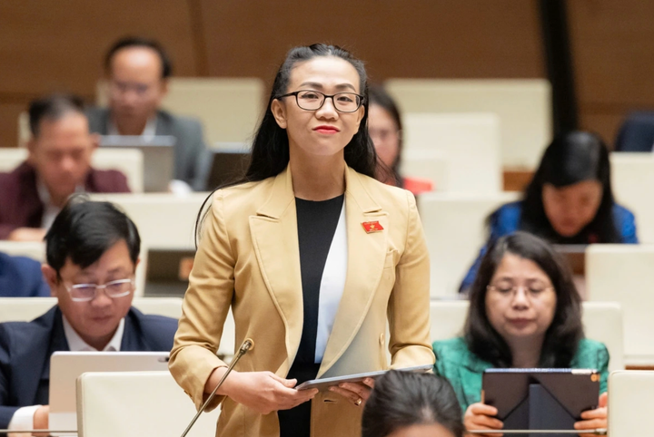 Đại biểu Quốc hội Trịnh Thị Tú Anh (đoàn Lâm Đồng). (Ảnh: Quốc hội)