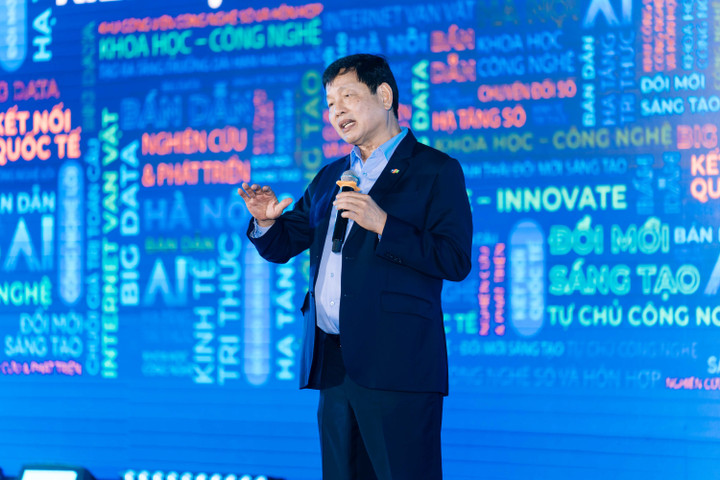 Ông Trương Gia Bình - Chủ tịch HĐQT Tập đoàn FPT phát biểu tại sự kiện. Ảnh: (BTC)