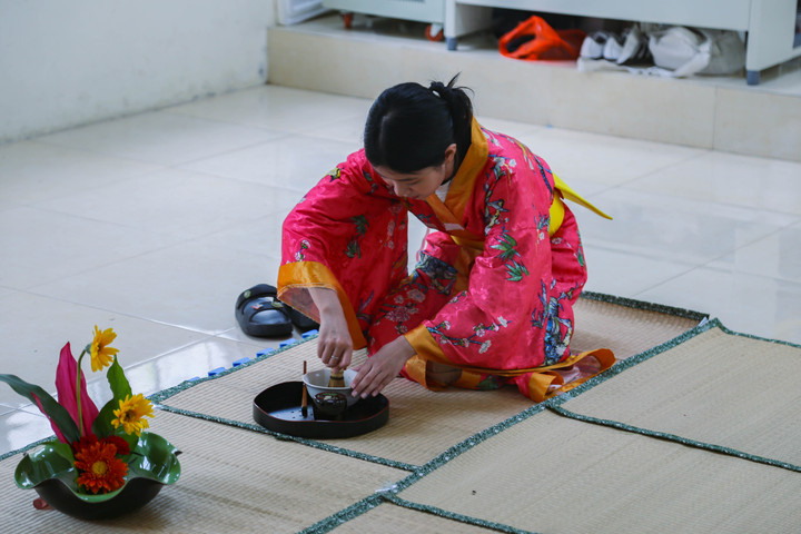 Nghi thức pha trà đạo.