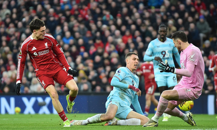 Florian Wirtz ghi bàn mở tỷ số trong trận Liverpool gặp Burnley. (Ảnh: Reuters)