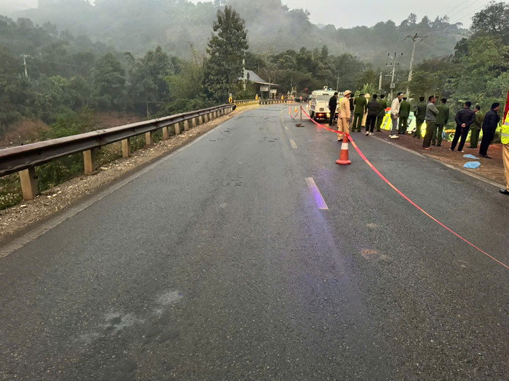 Hiện trường vụ tai nạn.