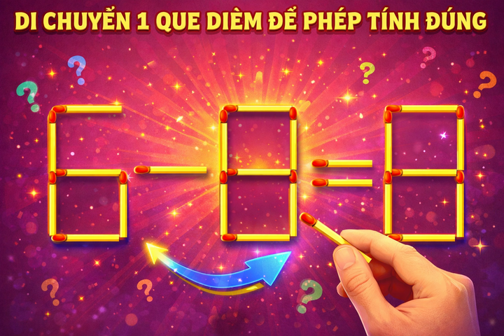 Di chuyển 1 que diêm để phép tính đúng: Thử thách khiến nhiều người 'đứng hình' (Ảnh minh họa)