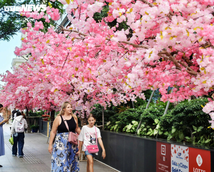 Một du khách Nga chia sẻ: "Tôi thấy linh vật ngựa hồng nhìn rất lạ mắt và vui tươi. Năm tới là năm Ngọ nên việc trang trí hình ảnh con ngựa ở khu trung tâm nhìn rất đẹp mắt"