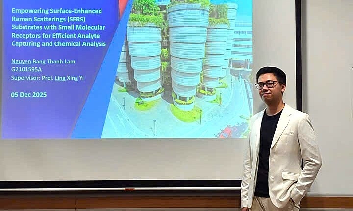 Thanh Lâm công bố 9 công trình quốc tế trong lĩnh vực hóa phân tích trong 4 năm học tiến sĩ.