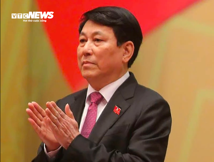 Chủ tịch nước Lương Cường tại phiên trù bị Đại hội XIV của Đảng. (Ảnh: Duy Thành)