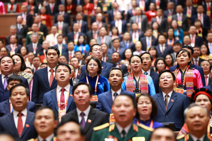 Đại biểu dự phiên khai mạc Đại hội. (Ảnh: TTXVN)