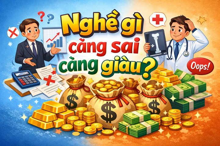 Câu đố vui khiến ai cũng phải 'vắt óc' suy nghĩ: Nghề gì càng sai càng giàu? (Ảnh minh họa)