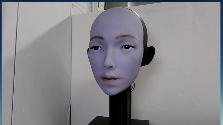 Khuôn mặt robot biết nhép miệng được phát triển tại Đại học Columbia (Mỹ). (Ảnh: Cnet)