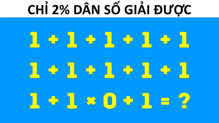 Câu đố toán học khiến mạng xã hội 'đau đầu': Bạn có thuộc 2% giải được?