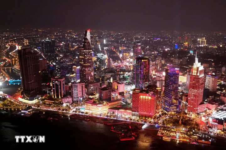 Toàn cảnh trung tâm TP.HCM. (Ảnh: Hồng Đạt/TTXVN)