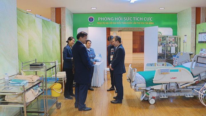 Phòng Hồi sức tích cực tại Trung tâm Hội nghị Quốc gia.