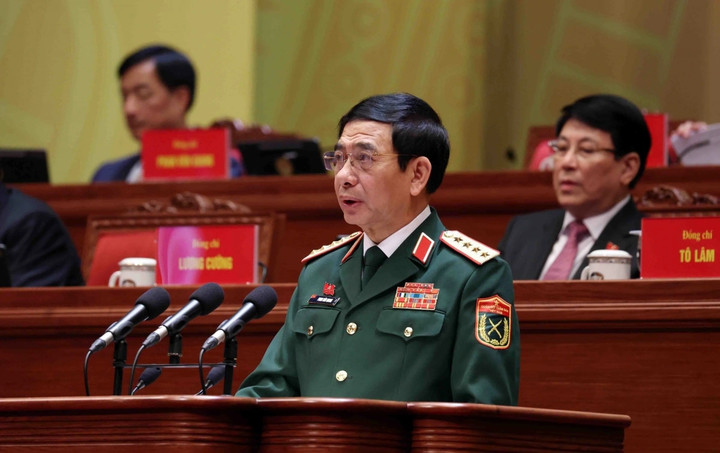 Đại tướng Phan Văn Giang, Ủy viên Bộ Chính trị, Phó Bí thư Quân ủy Trung ương, Bộ trưởng Bộ Quốc phòng.