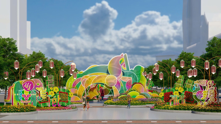 Đây là năm đầu tiên đường hoa có hai phiên bản ngày và đêm quy mô nhất từ trước đến nay với hơn 100.000 giỏ hoa đa chủng loại.