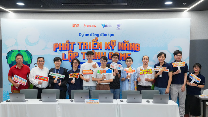 Lễ tổng kết dự án đồng đào tạo lập trình game giữa VNG - ĐHQG TP. HCM. (Nguồn: VNG)