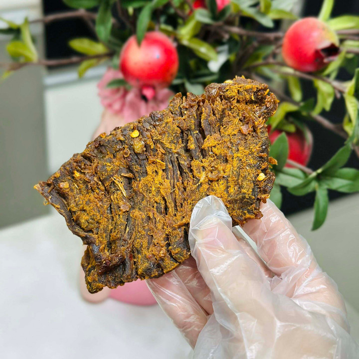 Thành phẩm khô bò siêu ngon.