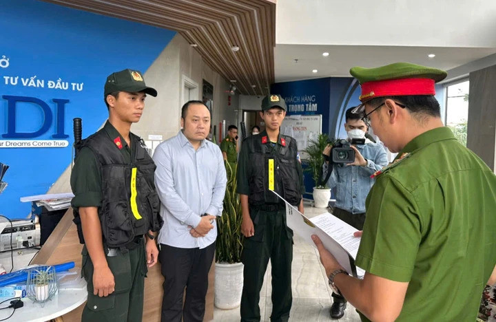 Nguyễn Quang Hoàng bị khởi tố. (Ảnh: C.A)