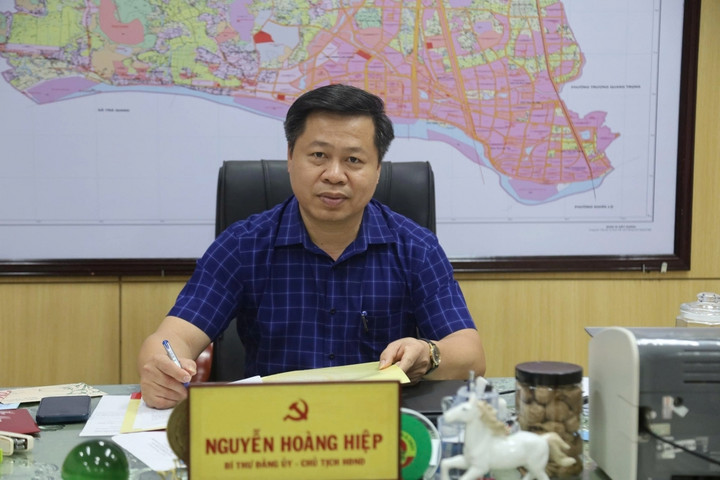 Ông Nguyễn Hoàng Hiệp, Bí thư Đảng ủy xã Sơn Tịnh, tỉnh Quảng Ngãi.