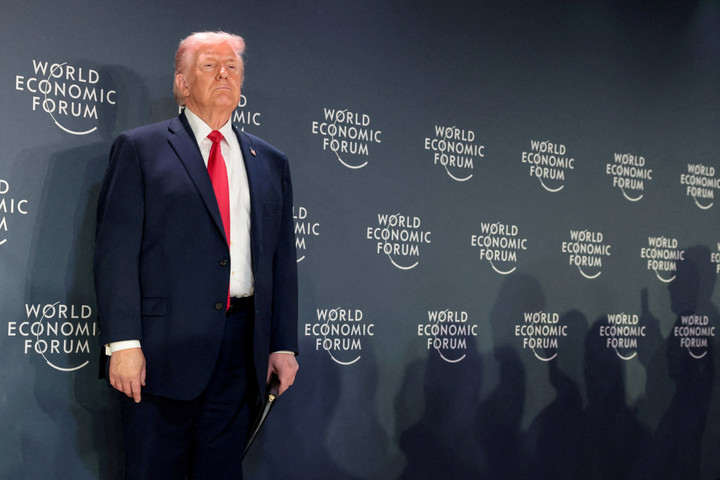 Tổng thống Mỹ Donald Trump tại Diễn đàn Kinh tế Thế giới diễn ra tại Davos. (Ảnh: Reuters)