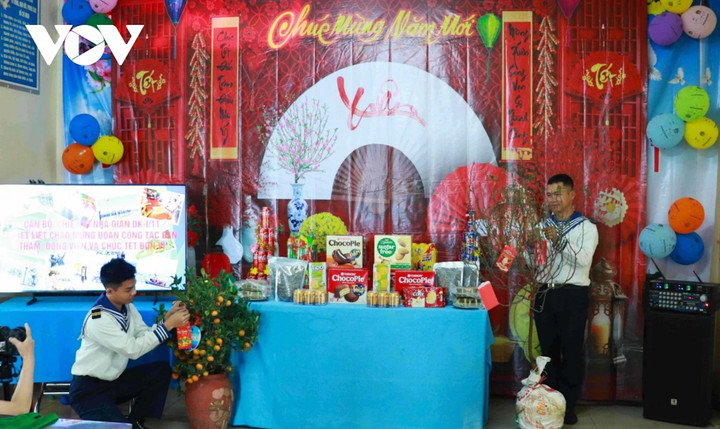 Không gian tết của cán bộ, chiến sĩ Nhà giàn DK 1/11