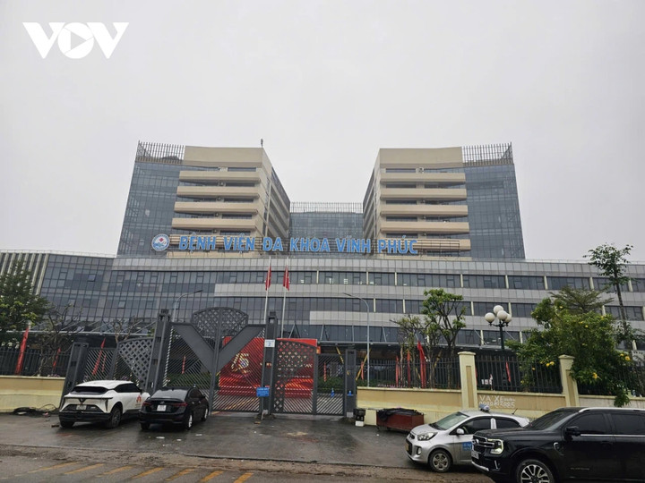 Bệnh viện đa khoa Vĩnh Phúc, nơi phát hiện nhân viên Khoa dinh dưỡng cất dấu 8,4kg pháo hoa nổ.