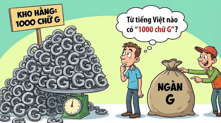 Từ tiếng Việt nào có '1000 chữ G'? (Ảnh minh họa)