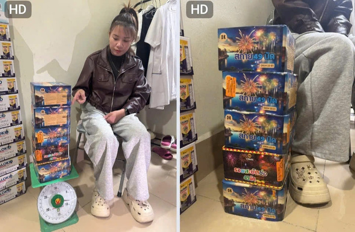 Hình ảnh đối tượng buôn pháo.