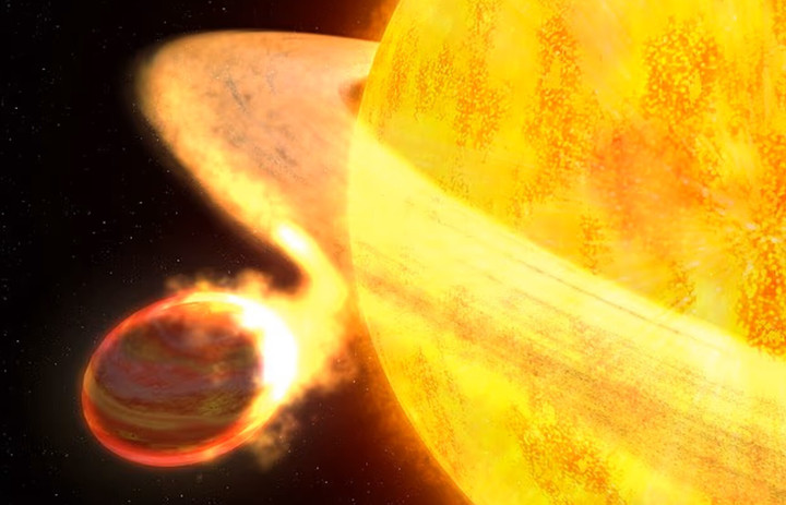 Khoảng 5 tỷ năm nữa, Mặt trời sẽ đốt cháy hết lượng nhiên liệu hydro cuối cùng và giãn nở gấp khoảng 200 lần kích thước hiện tại. (Ảnh: Dailymail)