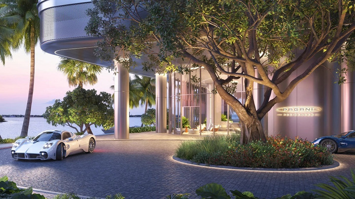 Dự án Pagani Residences tại Florida, Mỹ. (Ảnh: Carscoops)