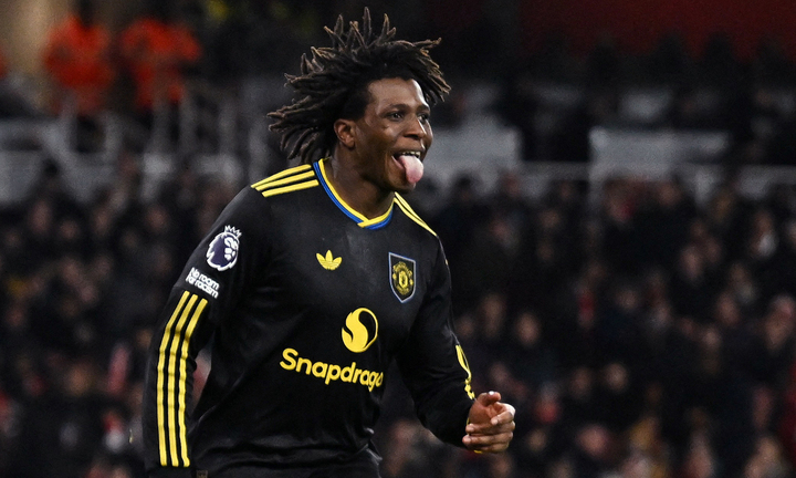 Dorgu đưa Man Utd vượt lên. (Ảnh: Reuters)