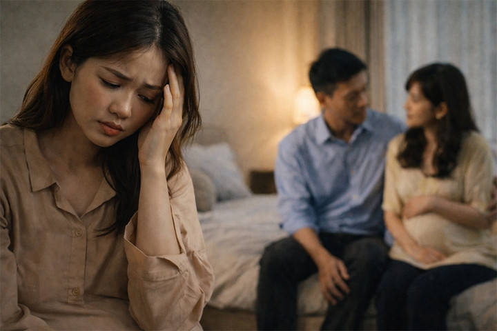 Tôi phát hiện mình mang thai, cảm giác mừng vì được làm mẹ vừa xuất hiện thì cảm giác sợ hãi lại ập tới. (Ảnh minh hoạ: AI)