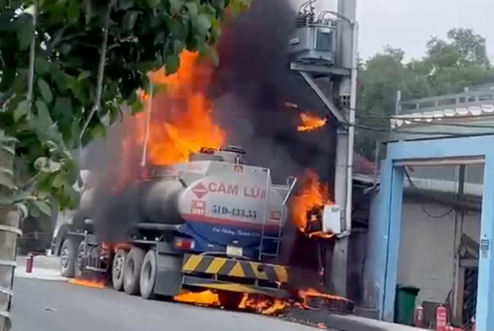 Hiện trường vụ cháy.