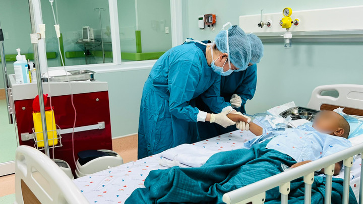 Ca dị ghép tế bào gốc tạo máu đầu tiên tại Bệnh viện Nhi Đồng 1 (TP.HCM). (Ảnh BVCC)