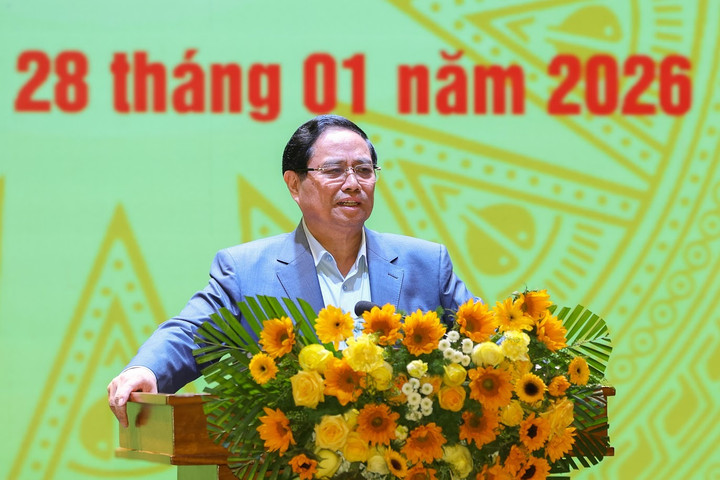 Thủ tướng Phạm Minh Chính chủ trì cuộc họp lần thứ hai của Ủy ban Quốc gia APEC 2027. (Ảnh: VGP/Nhật Bắc)