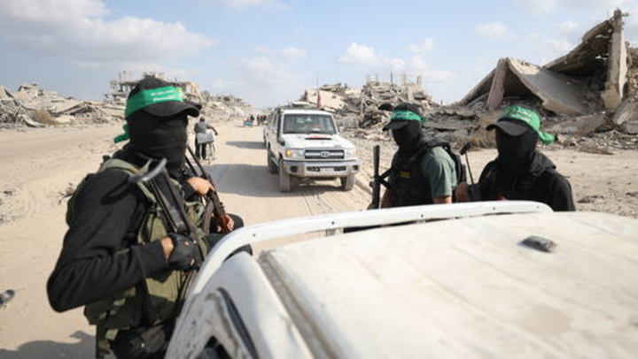 Các chiến binh Hamas hoạt động tại Gaza. (Ảnh: Getty)