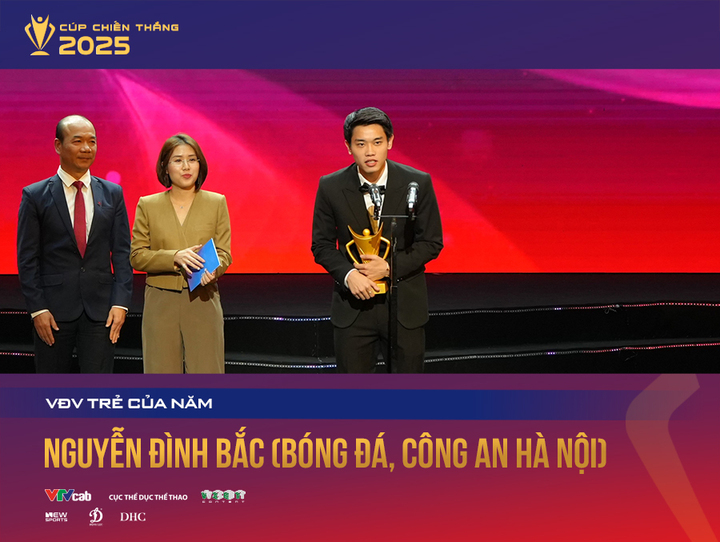 Nguyễn Đình Bắc vượt qua các ứng cử viên nặng kỳ, giành giải VĐV trẻ xuất sắc nhất năm 2025 của Cúp Chiến thắng.