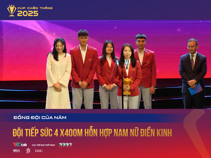 Đội tiếp sức 4x400m hỗn hợp nam nữ điền kinh.