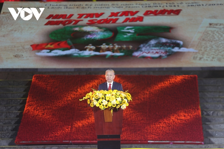 Tổng Bí thư Tô Lâm phát biểu chỉ đạo tại lễ kỷ niệm 85 năm Ngày Bác Hồ trực tiếp về nước lãnh đạo cách mạng Việt Nam