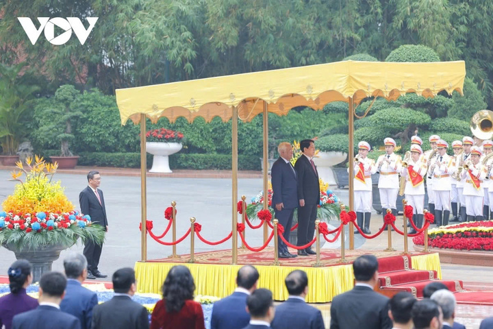 Chủ tịch nước Lương Cường chủ trì lễ đón chính thức Chủ tịch Hội đồng châu Âu António Costa.